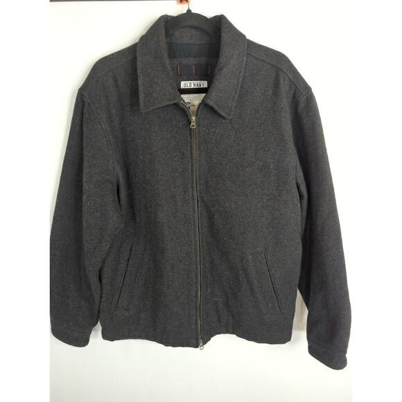 Old Navy Men's Solid Long Sleeve Full Zip Winter Jackets Dark Gray Size Large - Picture 9 of 9